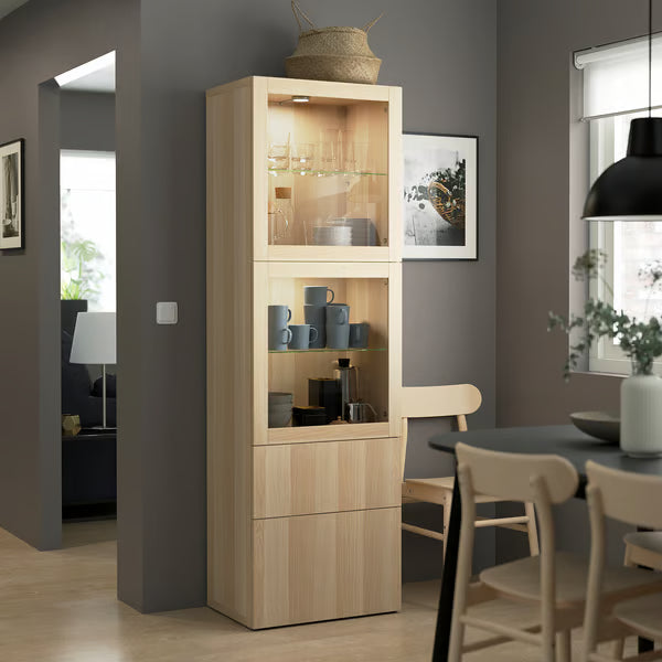Delta tall Display cabinet,60x42x193cm