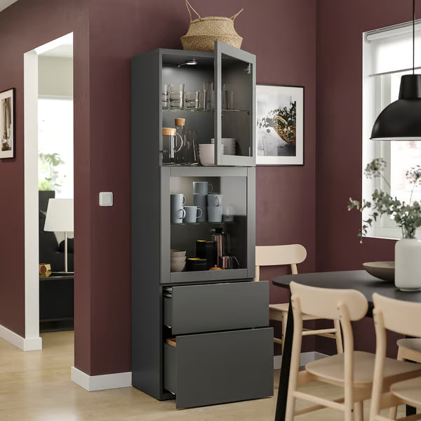 Delta tall Display cabinet,60x42x193cm