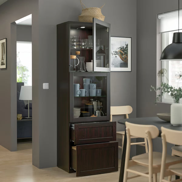 Delta tall Display cabinet,60x42x193cm