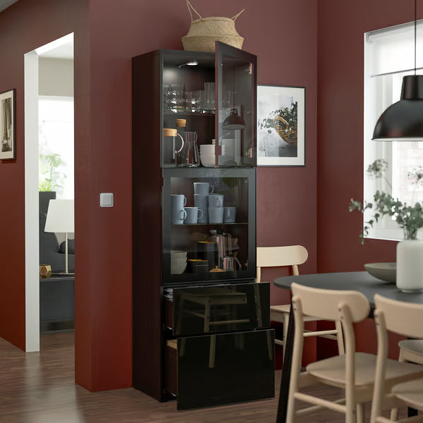 Delta tall Display cabinet,60x42x193cm