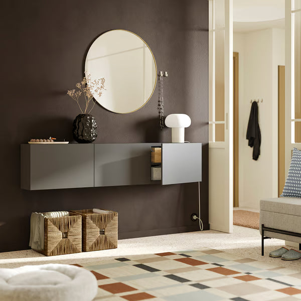 Delta Wall-mounted cabinet slim, 180x22x38cm