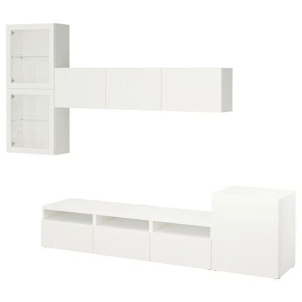 Delta TV  storage combination with glass doors, 300x42x211cm