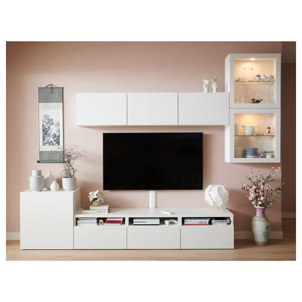 Delta TV  storage combination with glass doors, 300x42x211cm