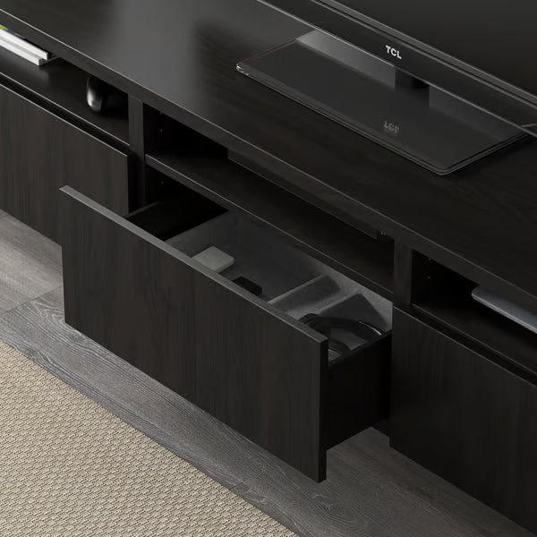 Delta TV + Luck shelves combination, 300x42x195 cm