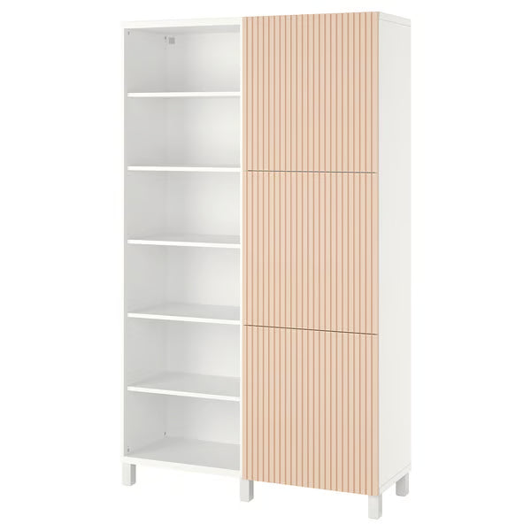 Delta cabinet with doors and shelves, 120x42x202cm