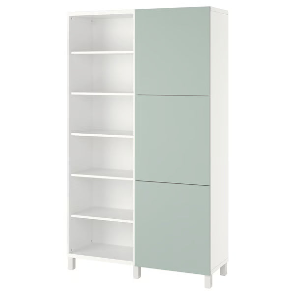 Delta cabinet with doors and shelves, 120x42x202cm
