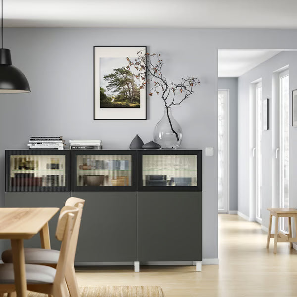 Delta buffet glass cabinet, 180x42x112cm