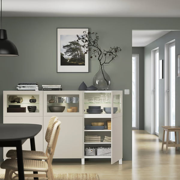 Delta buffet glass cabinet, 180x42x112cm