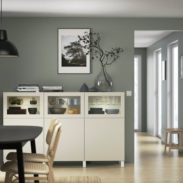 Delta buffet glass cabinet, 180x42x112cm