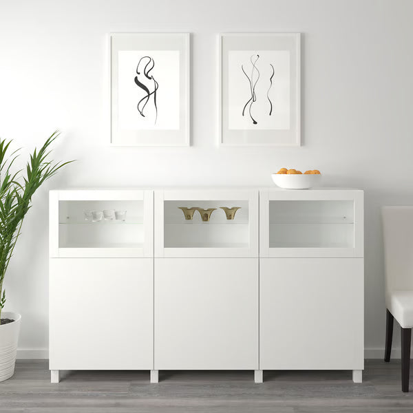Delta buffet glass cabinet, 180x42x112cm