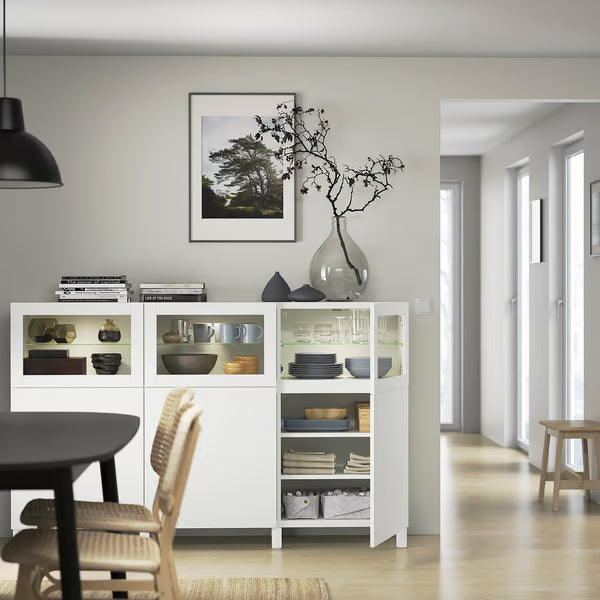 Delta buffet glass cabinet, 180x42x112cm