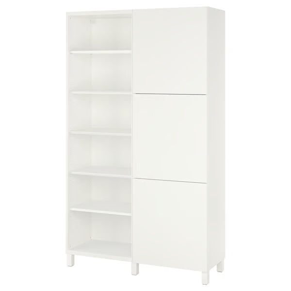 Delta cabinet with doors and shelves, 120x42x202cm