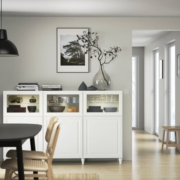 Delta buffet glass cabinet, 180x42x112cm