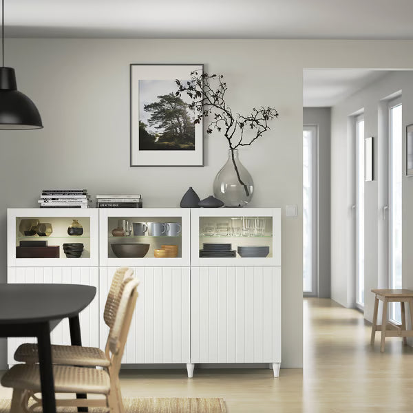 Delta buffet glass cabinet, 180x42x112cm