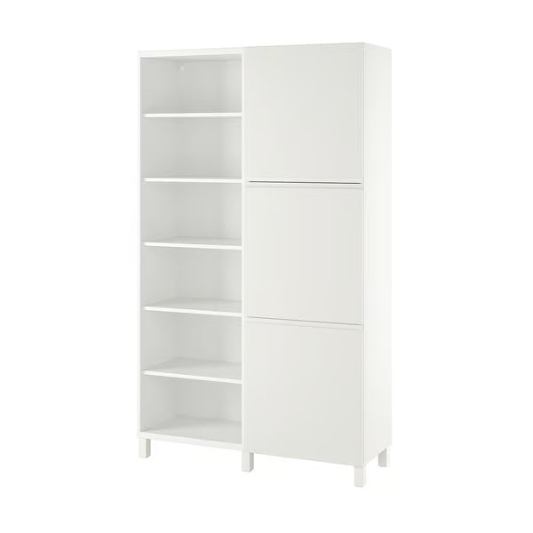 Delta cabinet with doors and shelves, 120x42x202cm