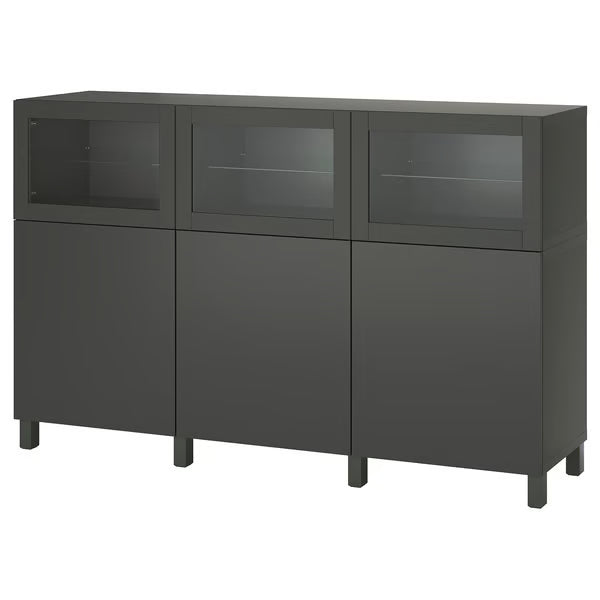 Delta buffet glass cabinet, 180x42x112cm