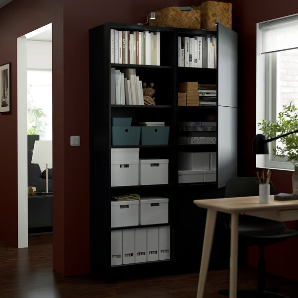 Delta cabinet with doors and shelves, 120x42x202cm