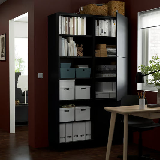 Delta cabinet with doors and shelves, 120x42x202cm