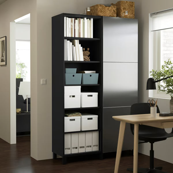 Delta cabinet with doors and shelves, 120x42x202cm