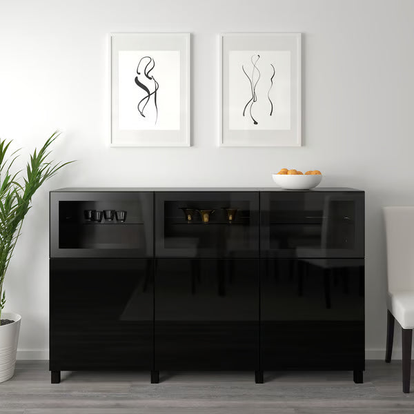 Delta buffet glass cabinet, 180x42x112cm