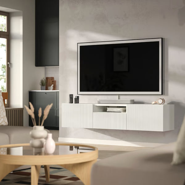 Delta Hanged TV unit 2 Doors & 1 Drawer, 180x42x39cm