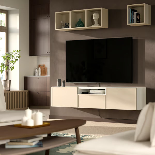 Delta Hanged TV unit 2 Doors & 1 Drawer, 180x42x39cm