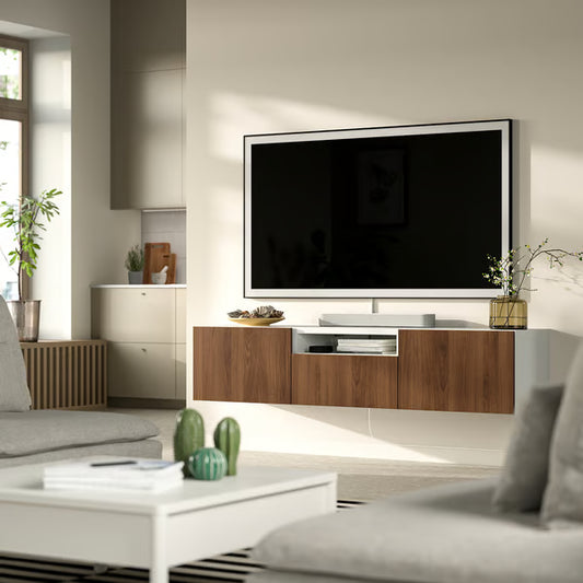 Delta Hanged TV unit 2 Doors & 1 Drawer, 180x42x39cm