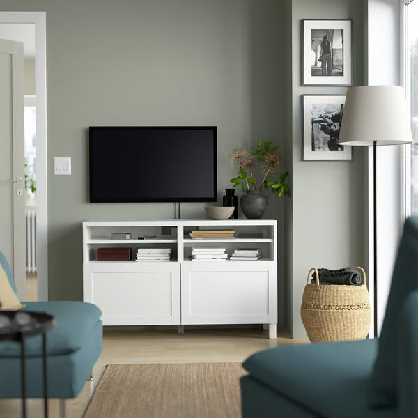 Delta TV media console with 2 Doors/2 Shelves, 120x42x74cm