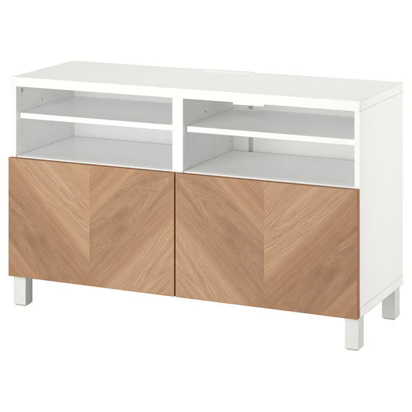 Delta TV media console with 2 Doors/2 Shelves, 120x42x74cm