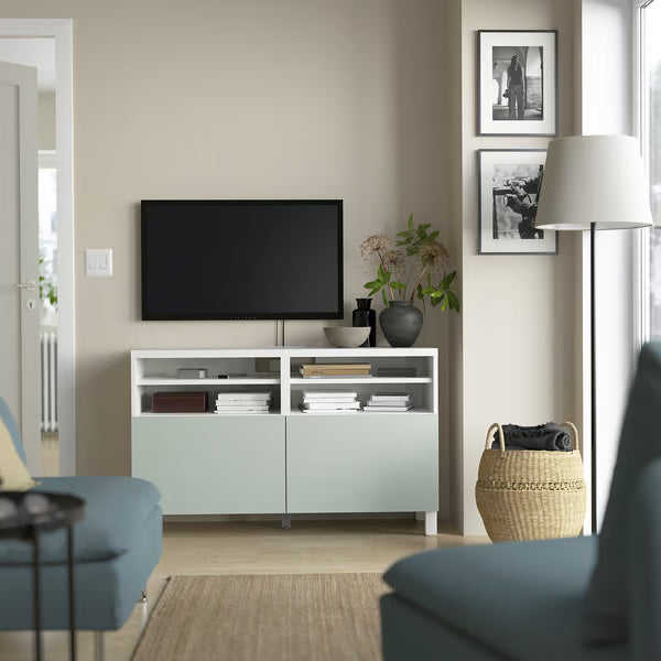 Delta TV media console with 2 Doors/2 Shelves, 120x42x74cm