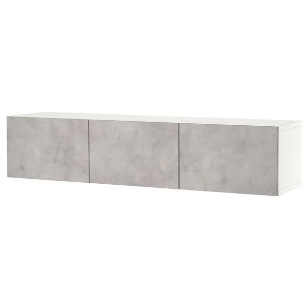 كونسول حائط دلتا للتلفاز مع 3 أبواب، 180 × 42 × 38 سم