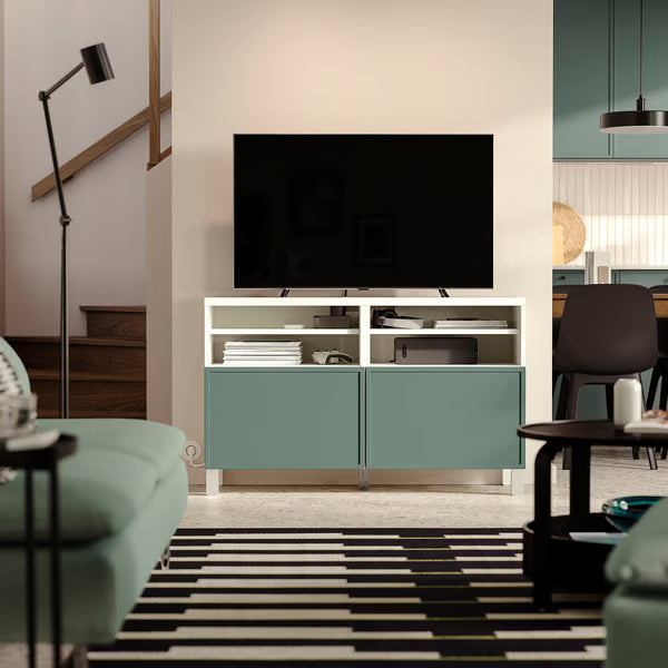Delta TV media console with 2 Doors/2 Shelves, 120x42x74cm