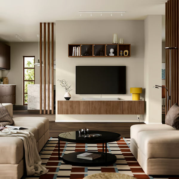 Delta Hanged TV cabinet With 4 Doors, 240x42x38cm