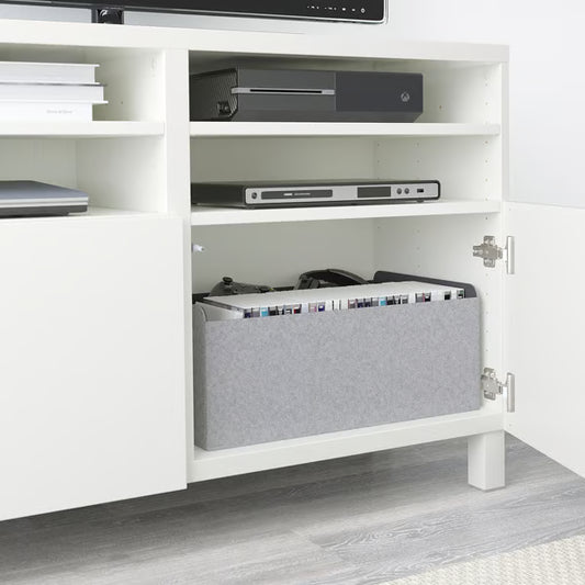 Delta TV media console with 2 Doors/2 Shelves, 120x42x74cm