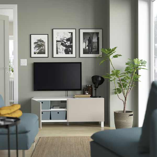 Delta TV  cabinet with 2 Doors, 120x42x48cm