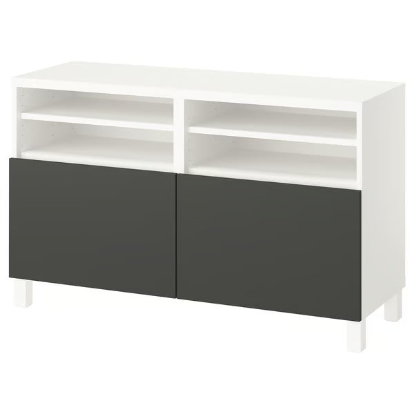 Delta TV media console with 2 Doors/2 Shelves, 120x42x74cm