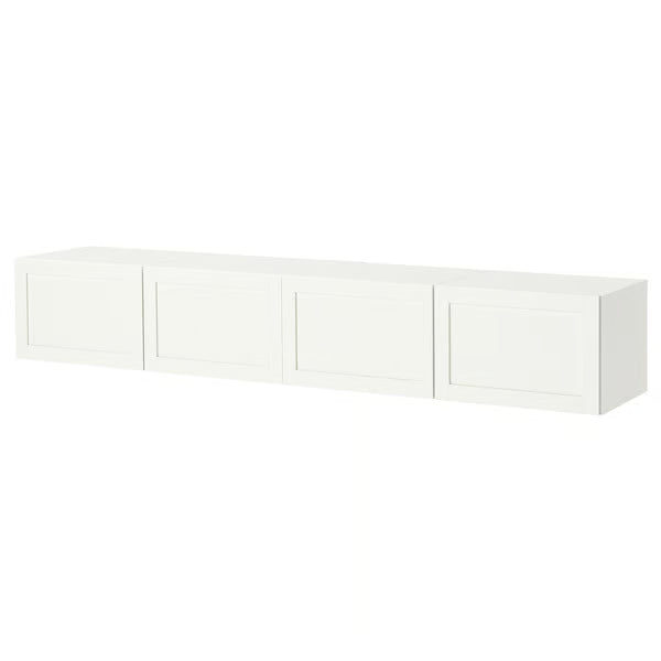 Delta Hanged TV cabinet With 4 Doors, 240x42x38cm