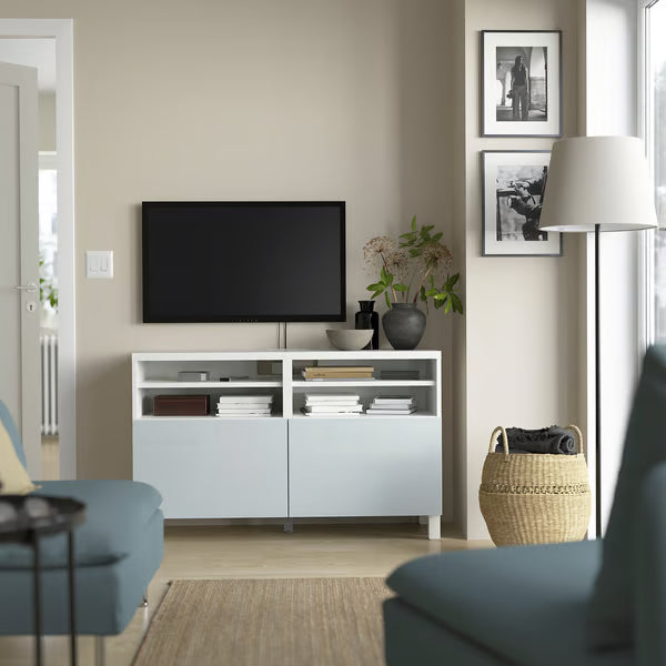 Delta TV media console with 2 Doors/2 Shelves, 120x42x74cm