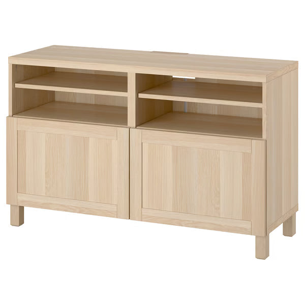 Delta TV media console with 2 Doors/2 Shelves, 120x42x74cm