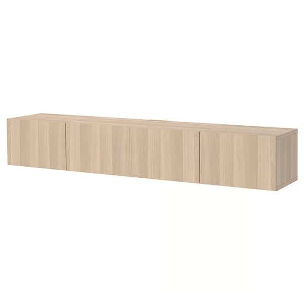 Delta Hanged TV cabinet With 4 Doors, 240x42x38cm