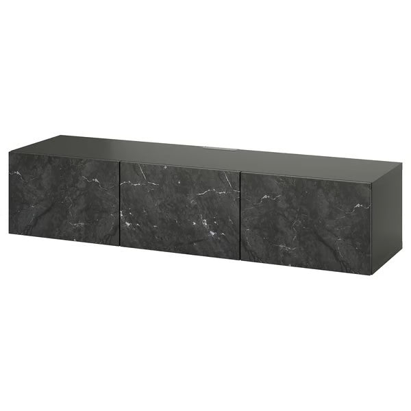 كونسول حائط دلتا للتلفاز مع 3 أبواب، 180 × 42 × 38 سم