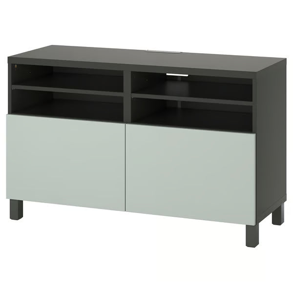 Delta TV media console with 2 Doors/2 Shelves, 120x42x74cm