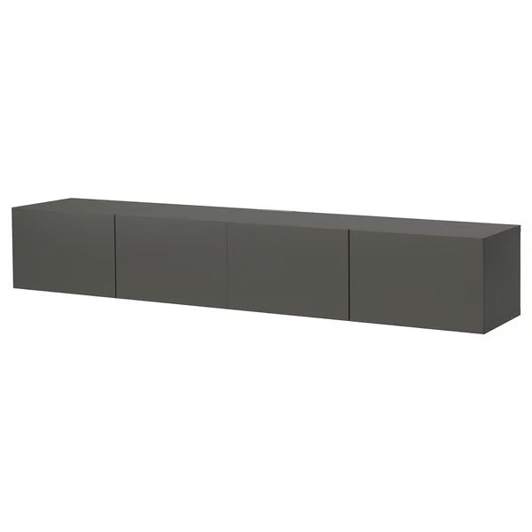Delta Hanged TV cabinet With 4 Doors, 240x42x38cm