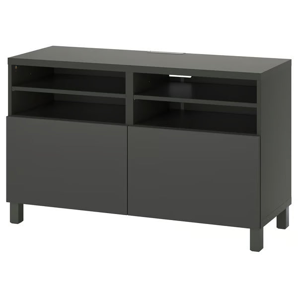 Delta TV media console with 2 Doors/2 Shelves, 120x42x74cm