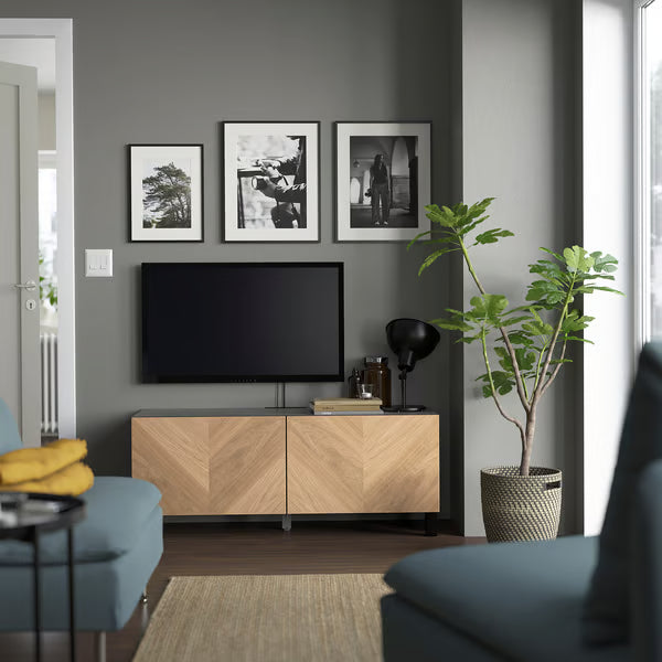Delta TV  cabinet with 2 Doors, 120x42x48cm