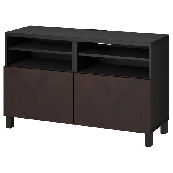 Delta TV media console with 2 Doors/2 Shelves, 120x42x74cm
