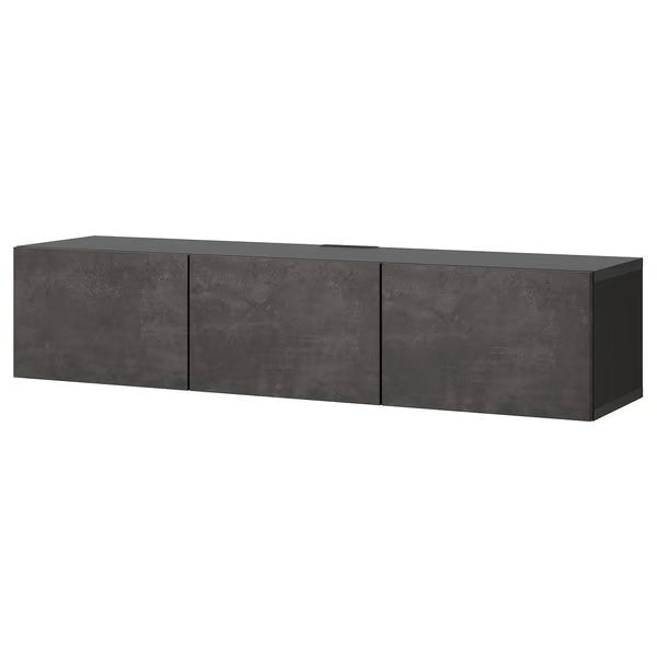 كونسول حائط دلتا للتلفاز مع 3 أبواب، 180 × 42 × 38 سم