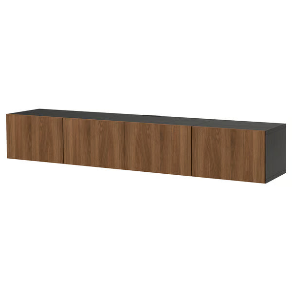 Delta Hanged TV cabinet With 4 Doors, 240x42x38cm