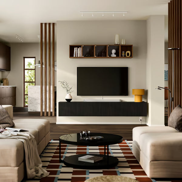 Delta Hanged TV cabinet With 4 Doors, 240x42x38cm