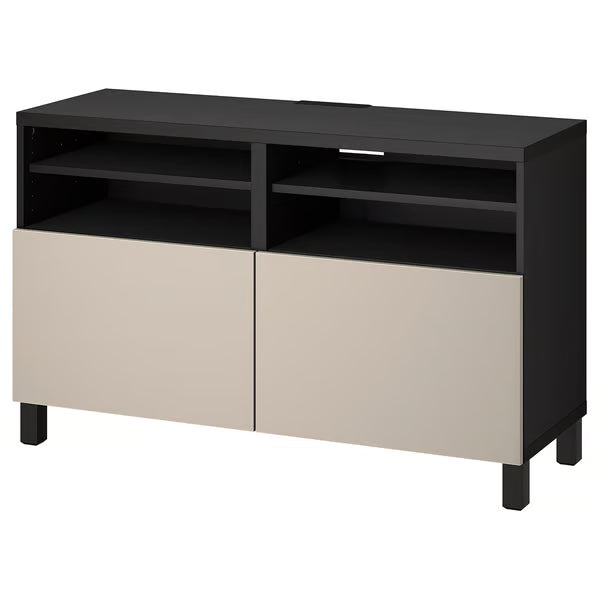 Delta TV media console with 2 Doors/2 Shelves, 120x42x74cm